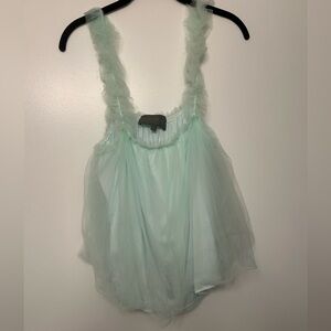 Anthropologie Tulle Top